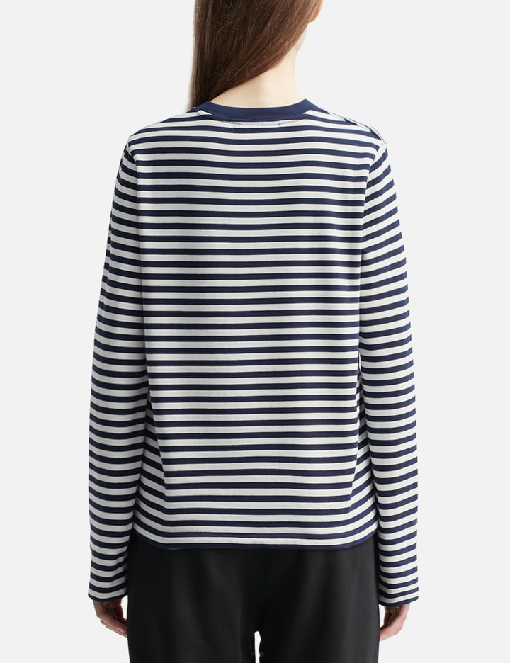 Bold Fox Head Patch Multi Stripes Regular LS T-shirt