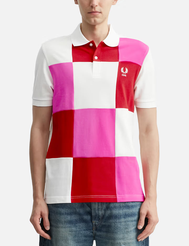 CDG Shirt X Fred Perry Checkered Polo