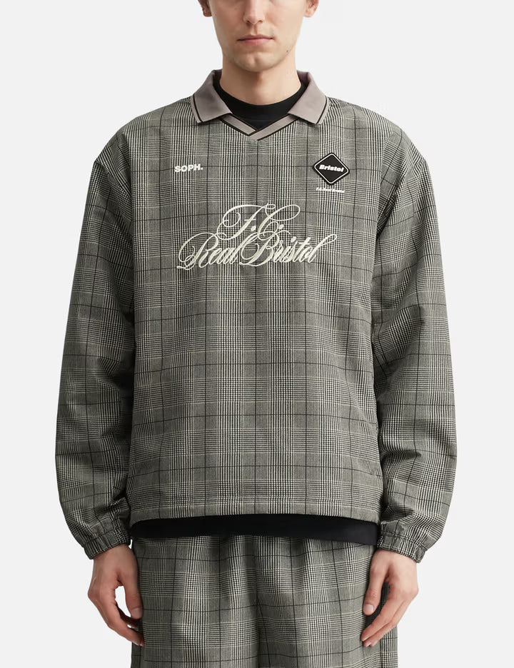 Plaid Practice Polo Collar Piste