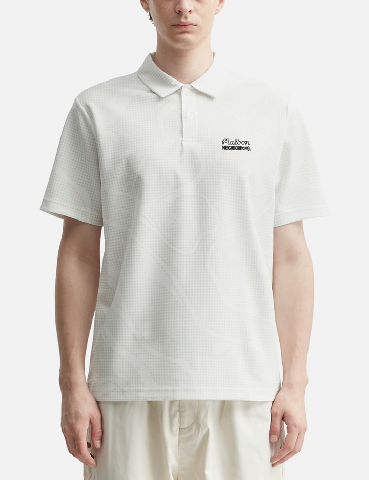 NH x Malbon Golf . Course Camo Pattern Polo Short Sleeve