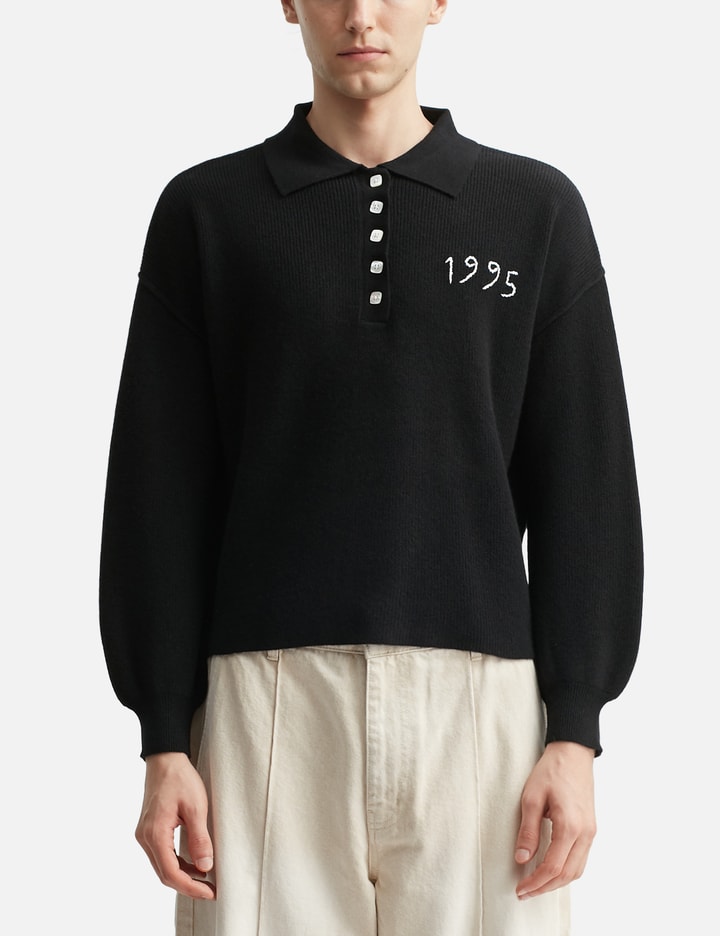 Black 1995 Knit Polo