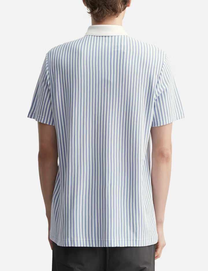 Men's Thermo-Regulating Striped Golf Polo