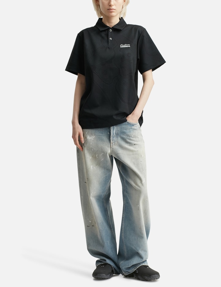 NH x Malbon Golf . Course Camo Pattern Polo Short Sleeve