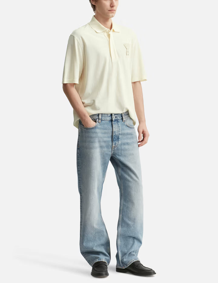 Ami De Coeur Super Lightweight Cotton Piqué Polo Shirt