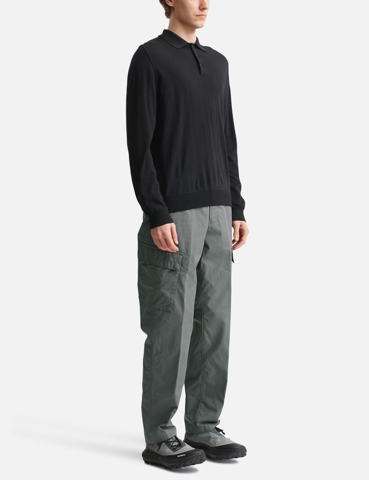 Pure Light RWS Wool_Stone Island Ghost Long-sleeve Polo Jumper
