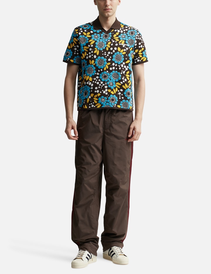 Wales Bonner Knit Floral Polo Shirt