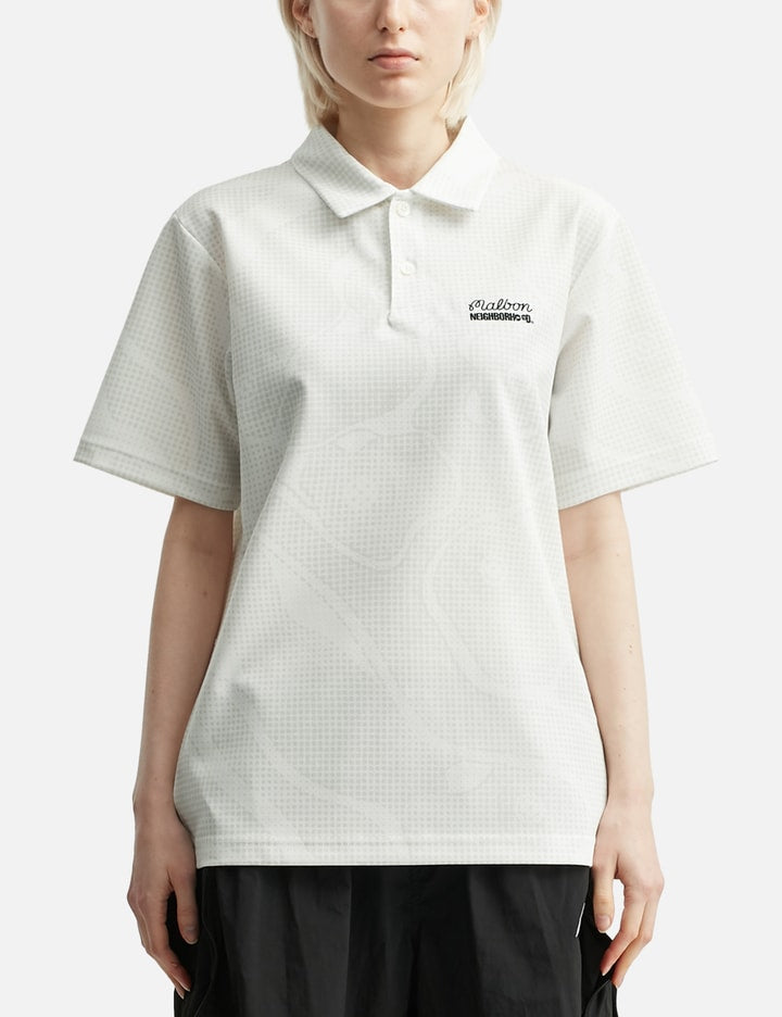 NH x Malbon Golf . Course Camo Pattern Polo Short Sleeve