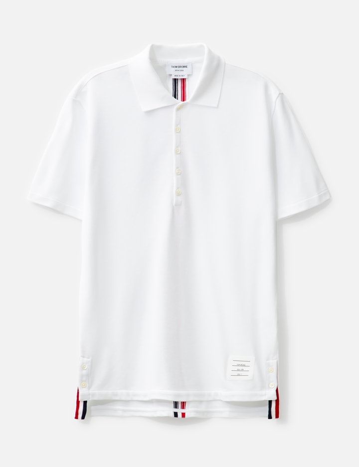 Center Back RWB-Stripe Polo Shirt