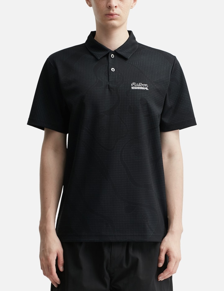 NH x Malbon Golf . Course Camo Pattern Polo Short Sleeve