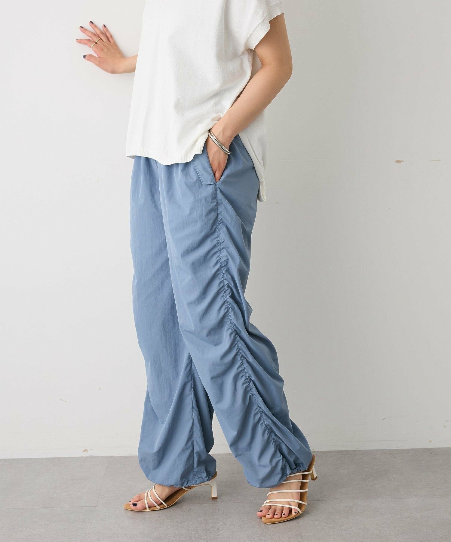 Sui Side Shirred Cargo Pants