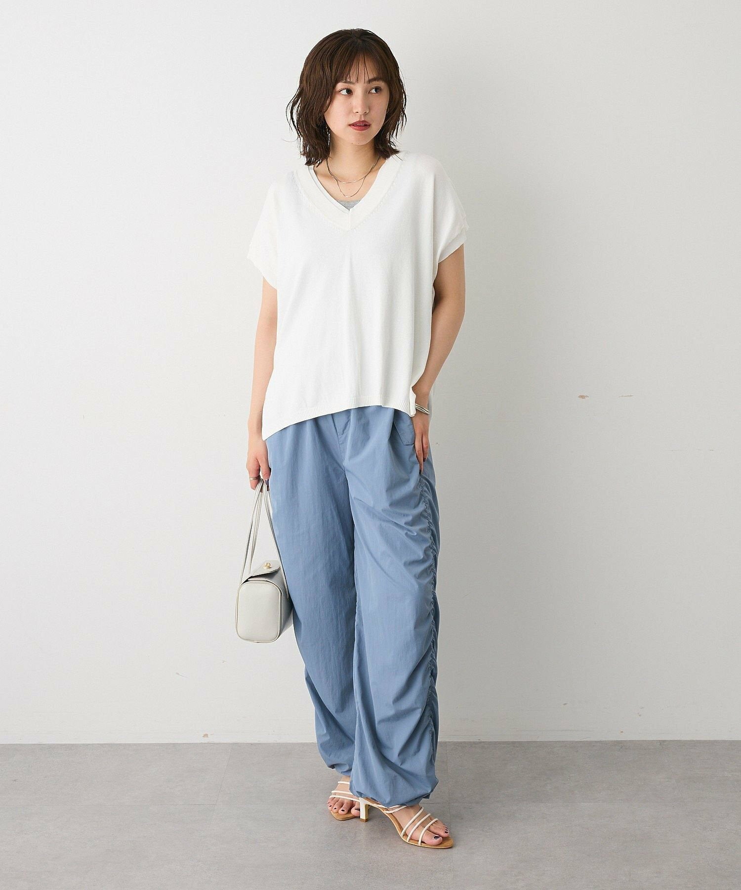 Sui Side Shirred Cargo Pants