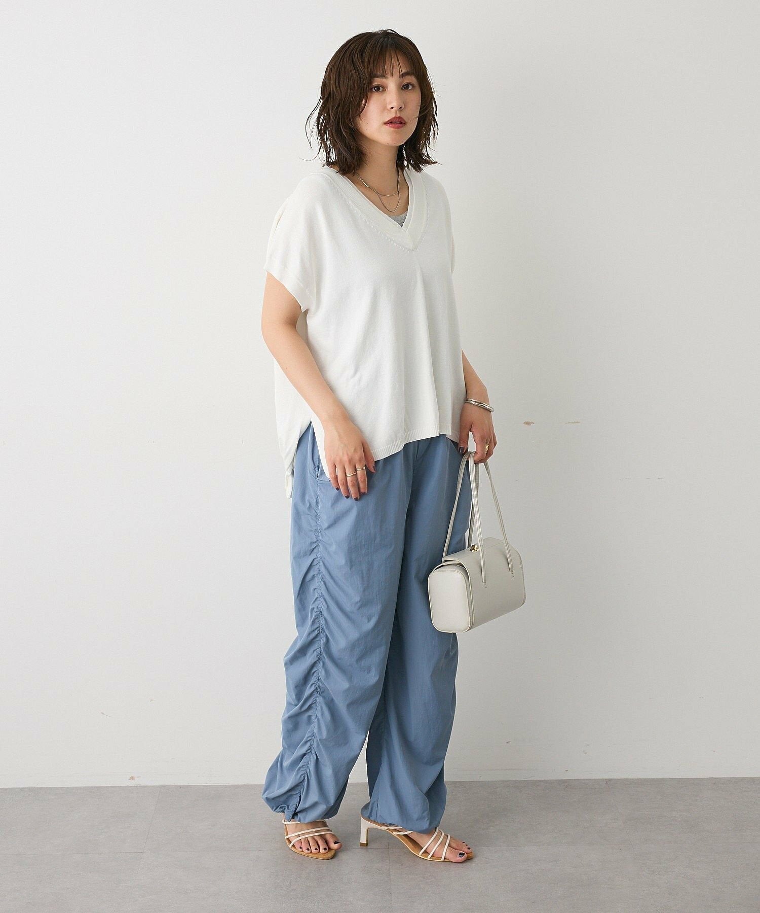 Sui Side Shirred Cargo Pants