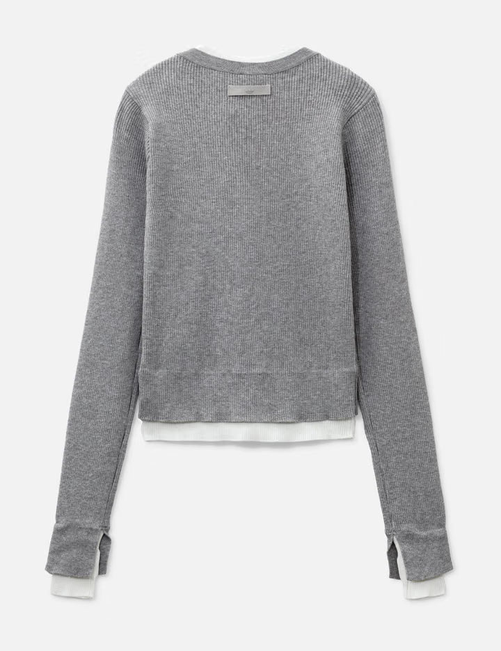 Premium 3S Button Crew Sweatshirt