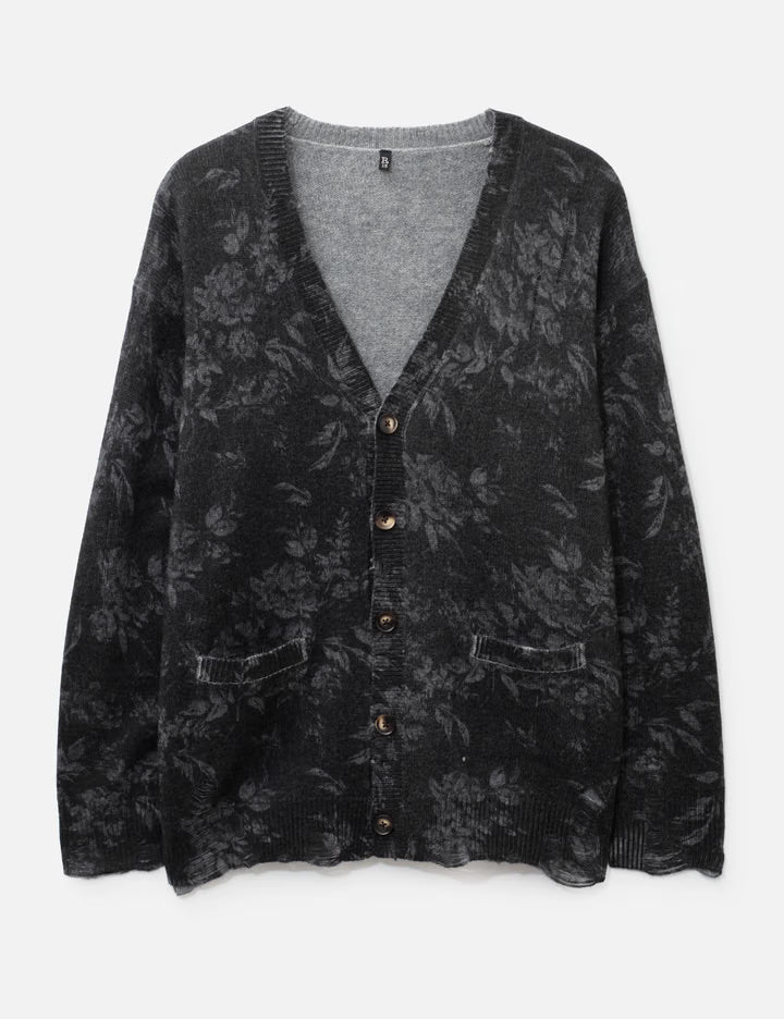 Printed Boyfriend Cardigan
