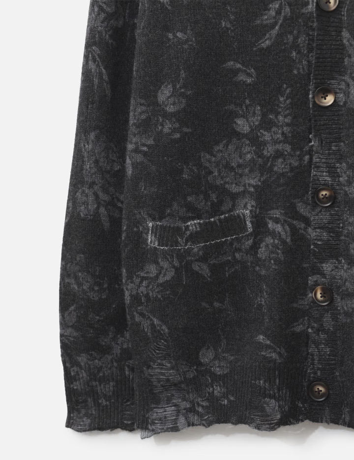 Printed Boyfriend Cardigan