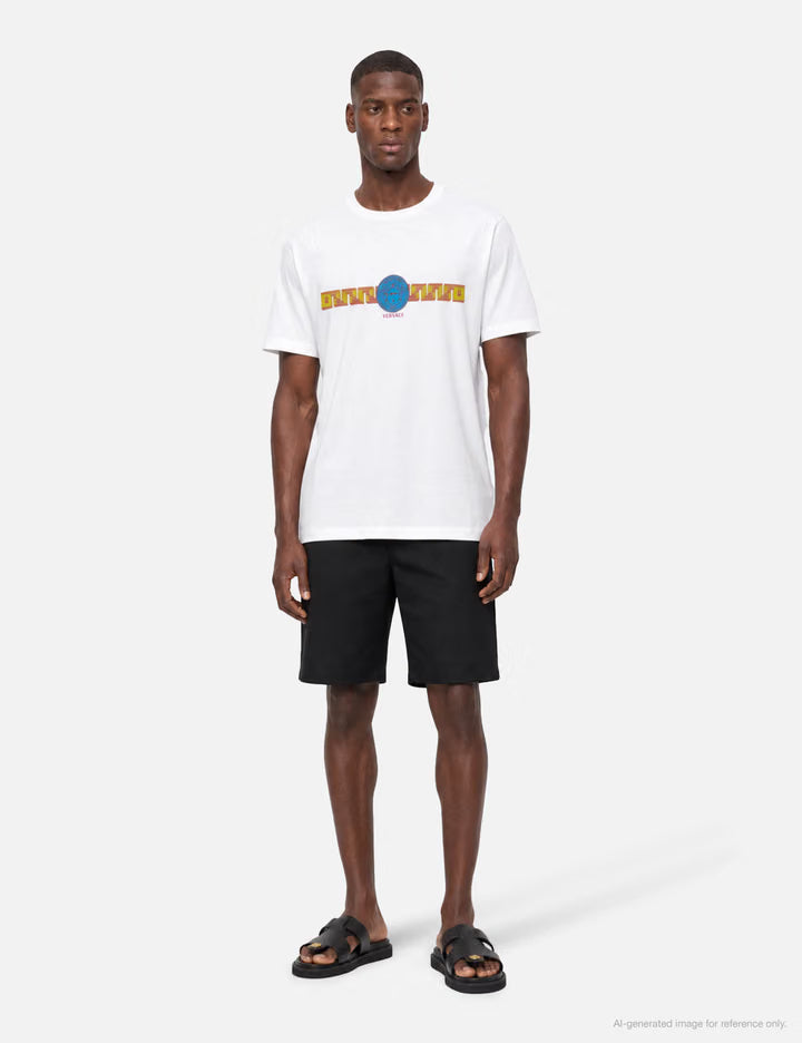 Printed Cotton-Jersey Slim T-Shirt