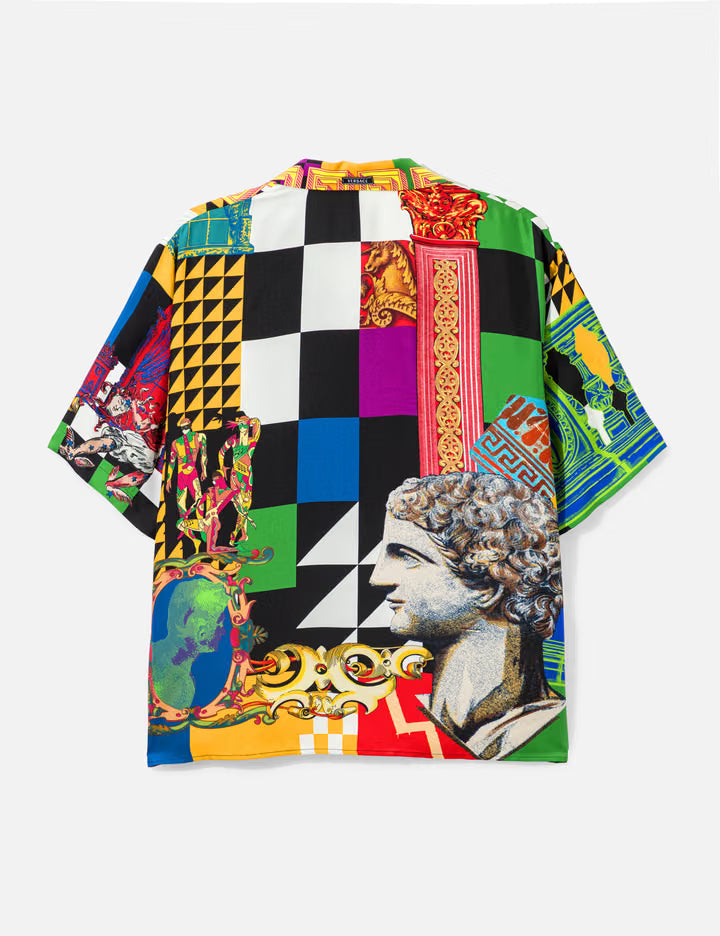 Printed Silk Twill Regular Shirt