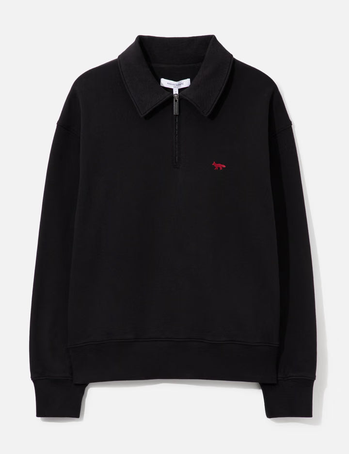 Profile Fox Zipped Polo Sweatshirt