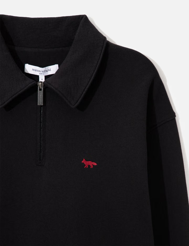 Profile Fox Zipped Polo Sweatshirt