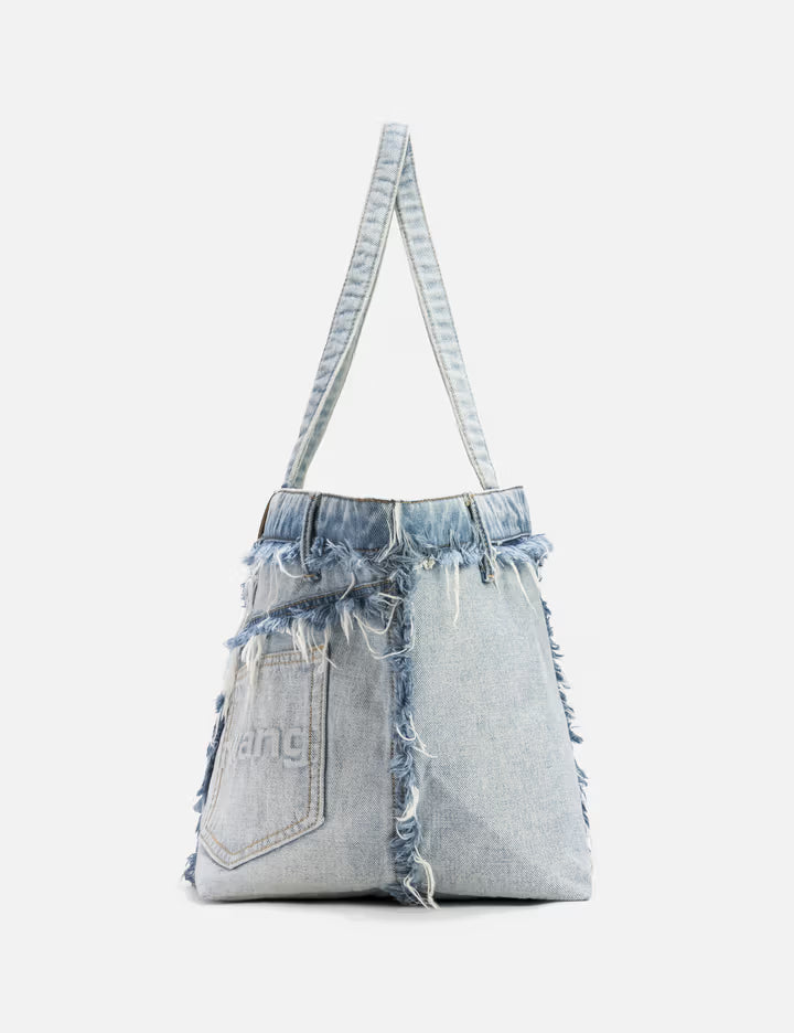 Punch Denim Fray Tote