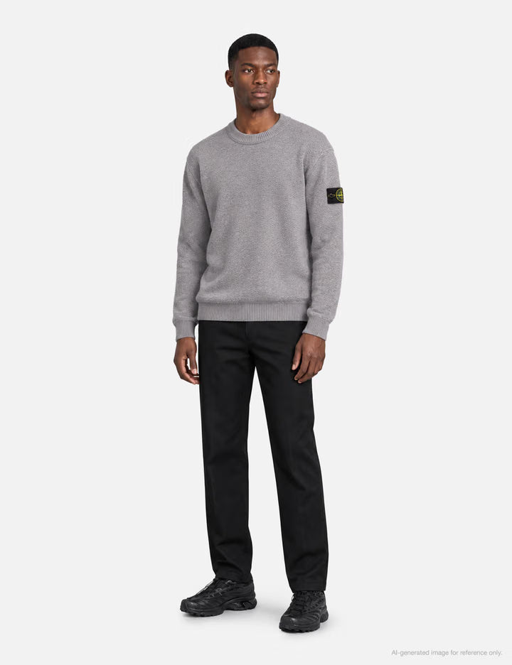 Pure RWS Wool Loose-Fit Crewneck Sweater