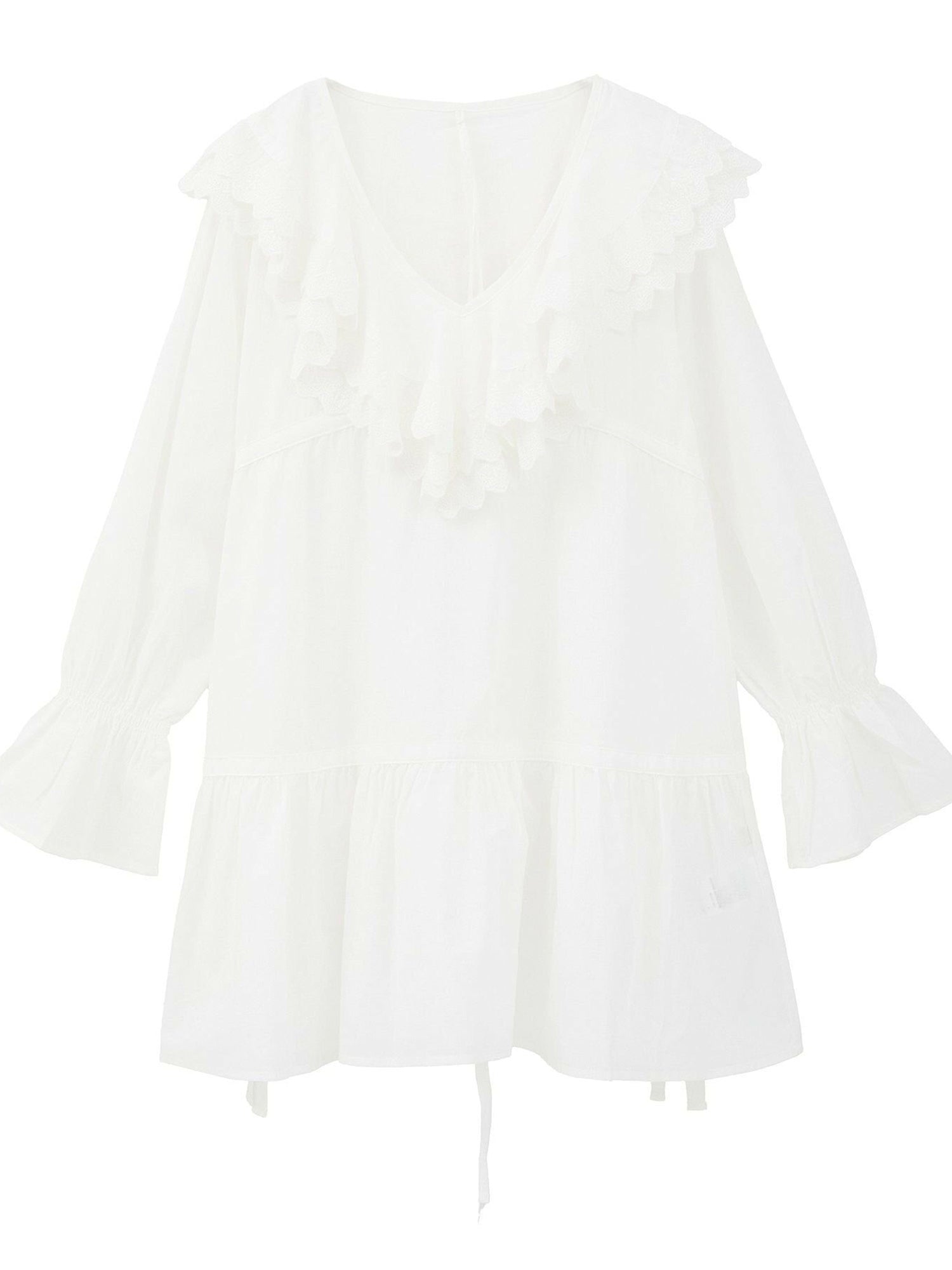 Mizuki Ribbon Ruffle Mini Dress