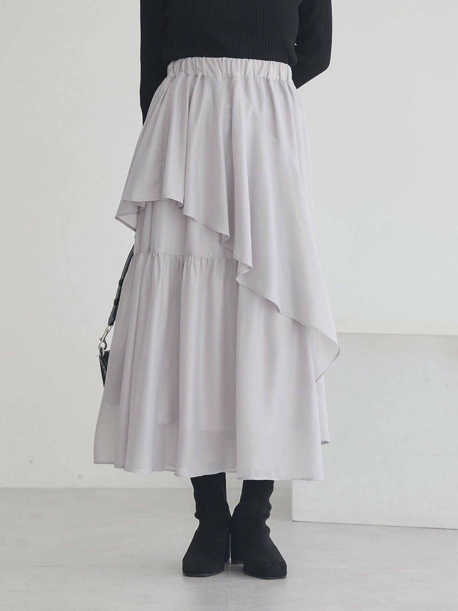Himari Shiny Ruffle Skirt