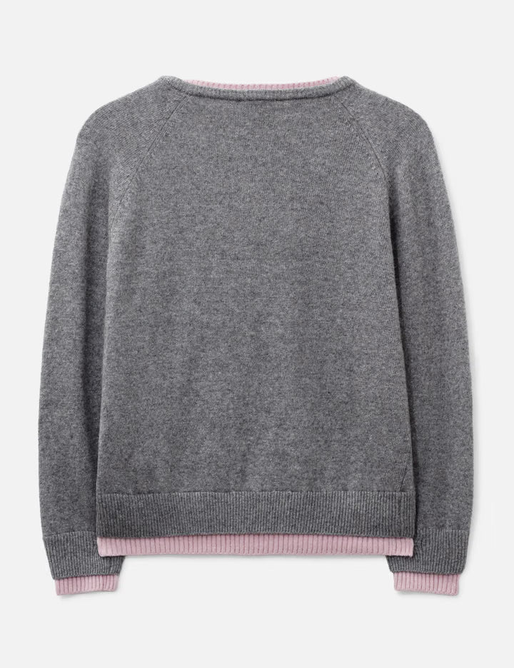 Raccoon Hazy Layered V-Neck Knit