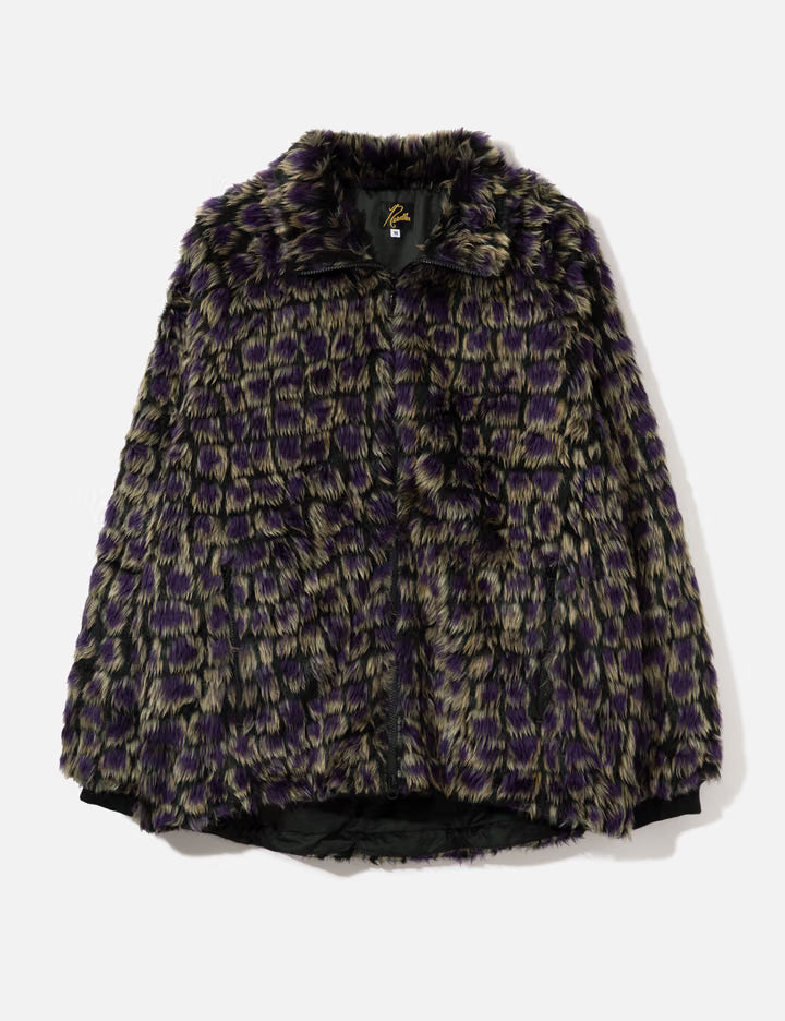 Raglan Fur Jacket - Crocodile Fur