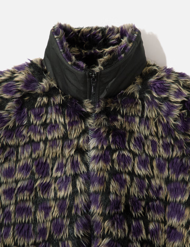 Raglan Fur Jacket - Crocodile Fur