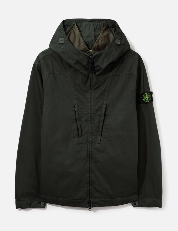 Raso Gommato Hooded Jacket