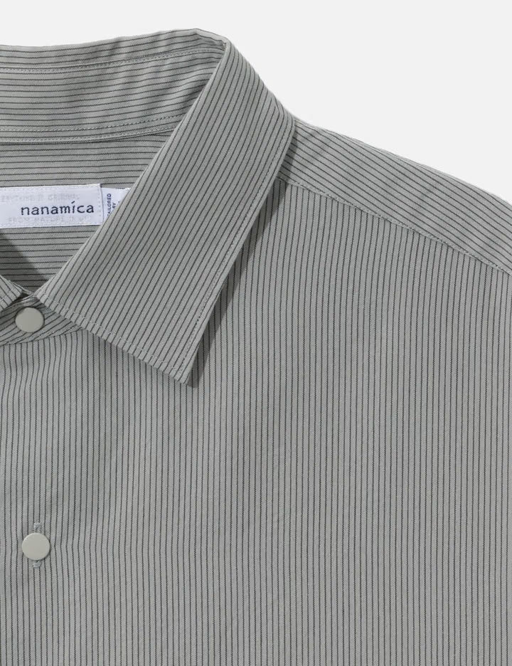 Regular Collar Striped Wind Shirt