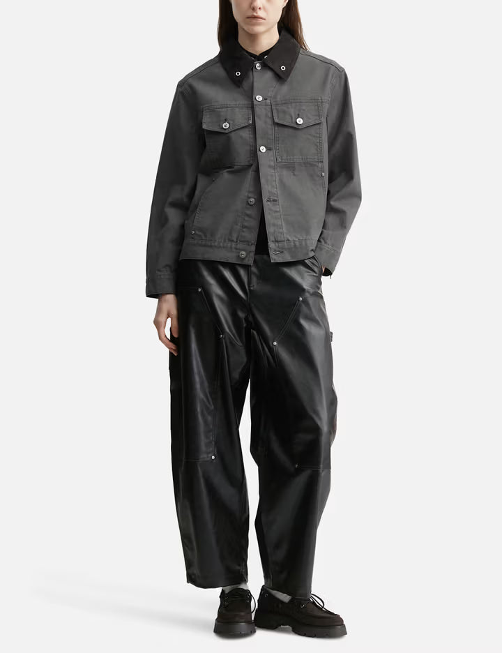 Reset Faux Leather Wide-Leg Trousers