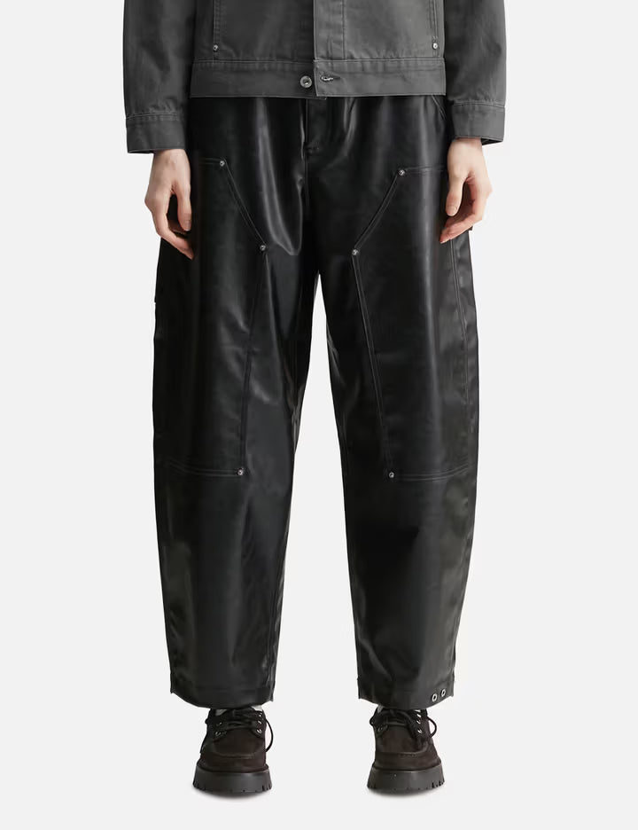 Reset Faux Leather Wide-Leg Trousers