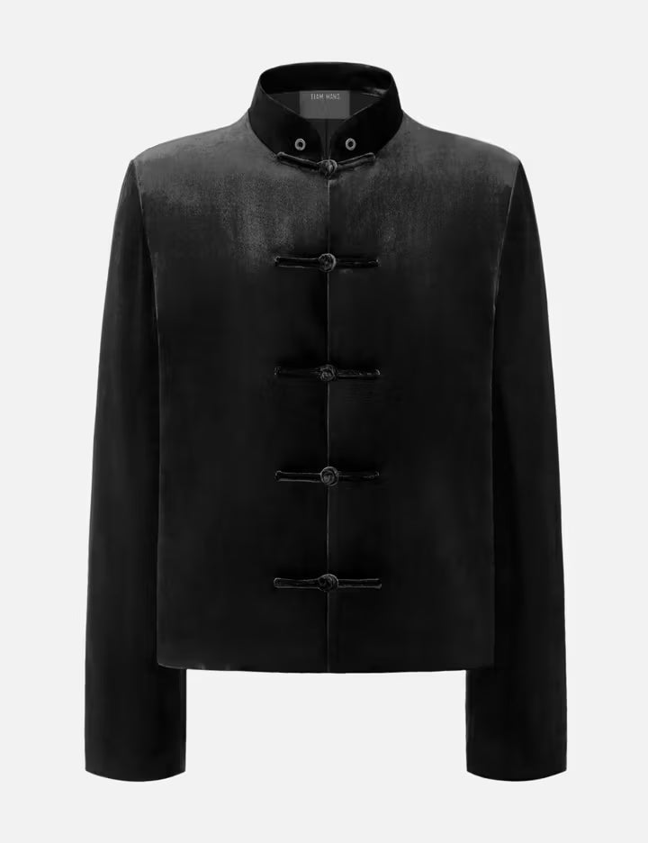 Reset Velvet Stand-Collar Jacket