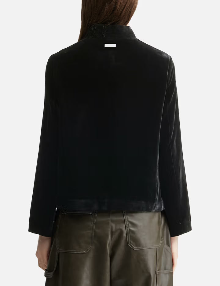 Reset Velvet Stand-Collar Jacket