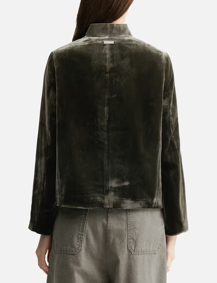 Reset Velvet Stand-Collar Jacket