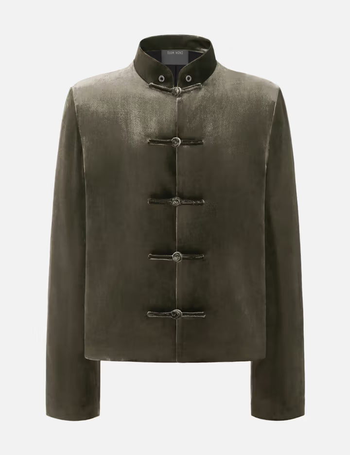 Reset Velvet Stand-Collar Jacket