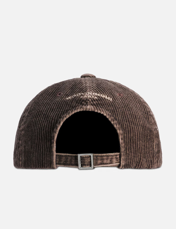 Ribbed Denim Logo Ball Cap