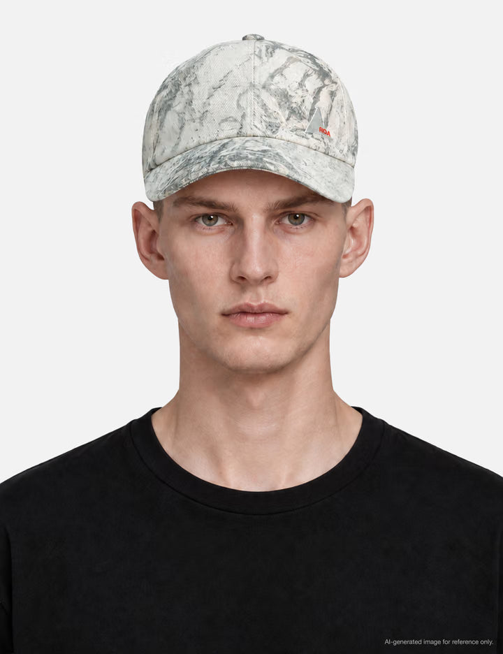 ROA X Wrangler Denim 6 Panel Cap Washed Pattern