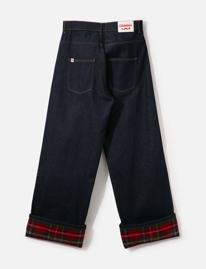 Scarf Wide Leg Jeans