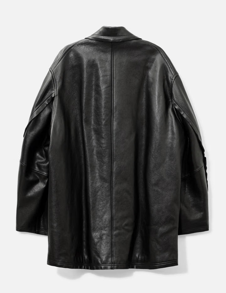 Sheep Leather Cut Off Car Coat
