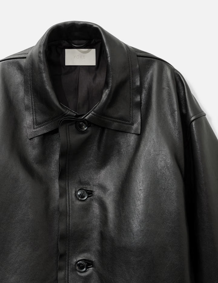 Sheep Leather Cut Off Car Coat