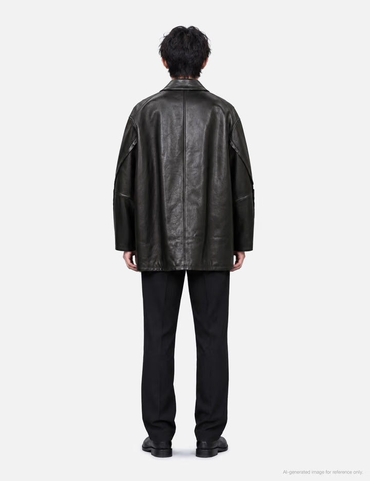 Sheep Leather Cut Off Car Coat