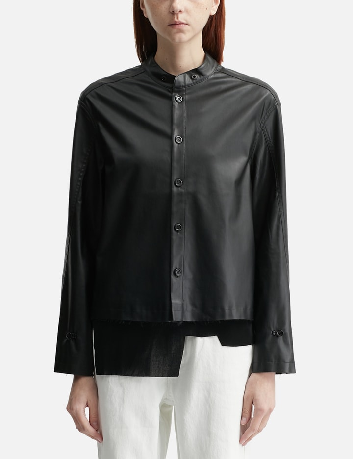 Acceptance Faux Leather Shirt
