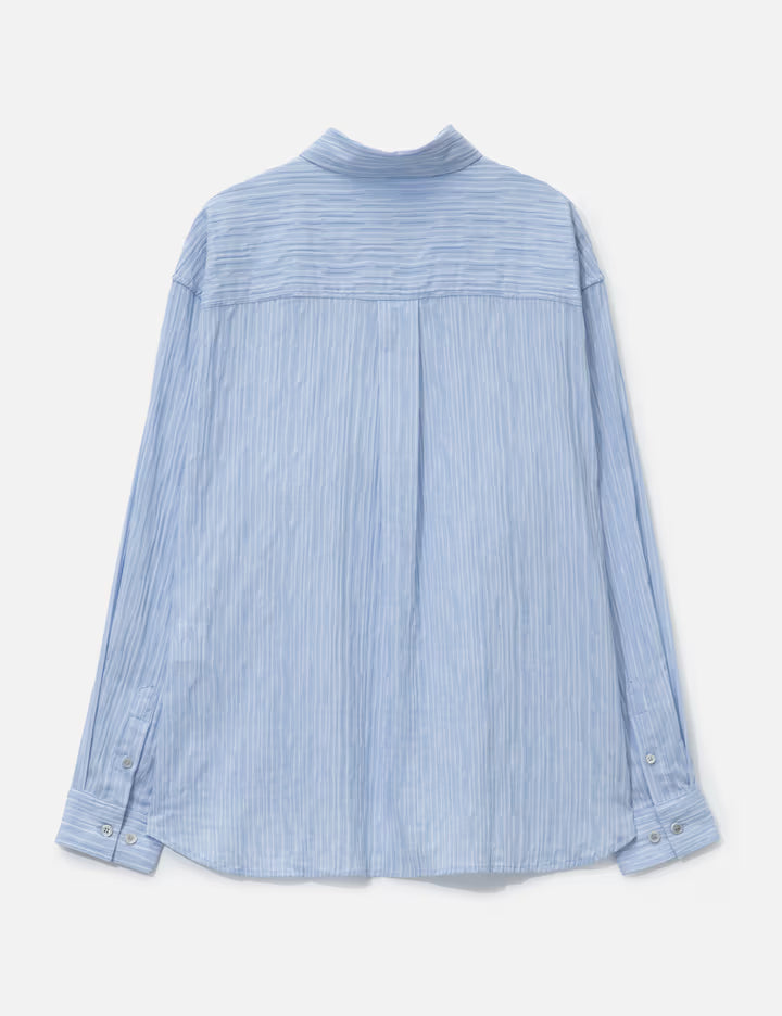 Semi-overfit Wrinkle Stripe Shirt