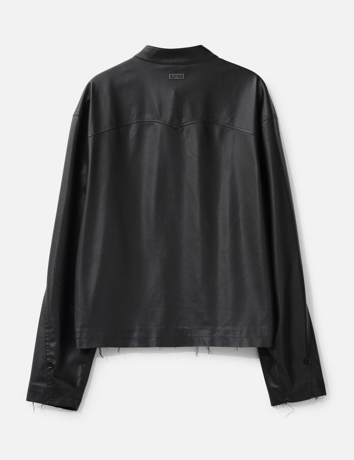 Acceptance Faux Leather Shirt