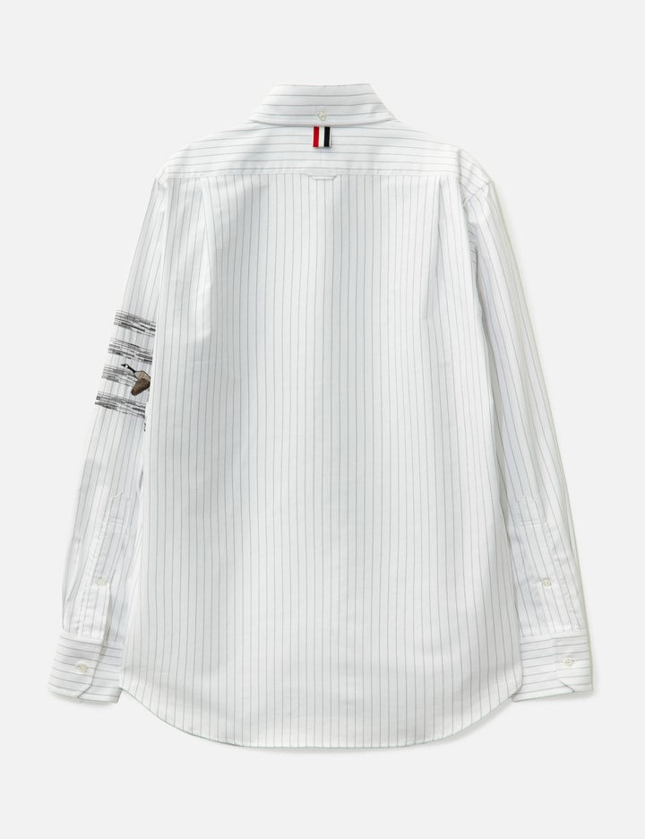 Geese 4-bar Pinstripe Oxford Shirt