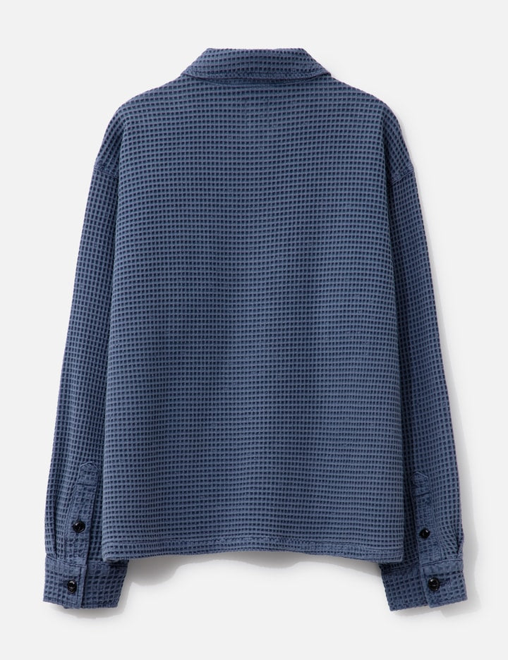 Waffle Button Front Shirt