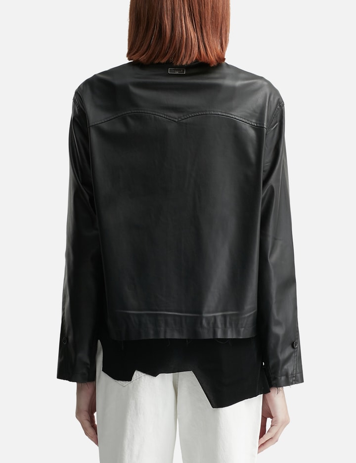 Acceptance Faux Leather Shirt